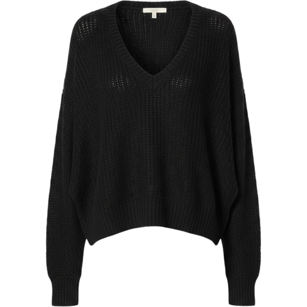 Free People‎ Black Alpaca Sweater M Oversized Batwing Dolman Slouchy Boho